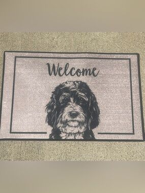 NWOT Doodle Dog Welcome Floor Mat